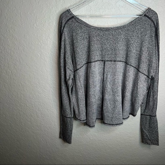 Free People We The Free Drape Boxy Top W/Wide Neck Neck Dolman Long Sleeve - Picture 10 of 10